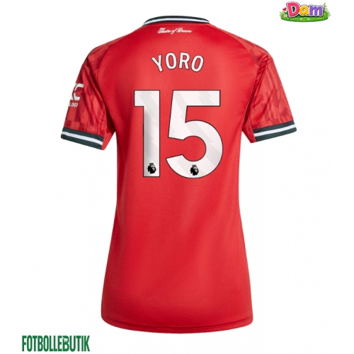 Manchester United Leny Yoro #15 Hemmatröja Kvinnor 2025-26 Kortärmad